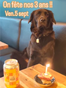 Affiche anniversaire bar